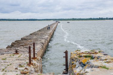Baltık beach köstebek, Liepaja, Letonya.
