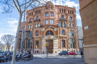 Barselona şehir merkezinde, İspanya.