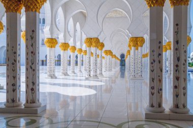 Büyük Sheik Zayed Camisi, Dubai, Birleşik Arap Emirlikleri, halklar ve cami. 2015