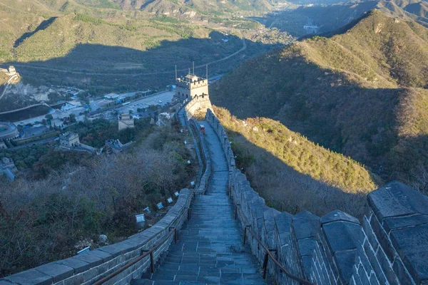 China, Pekin, China wall, sunset, history. 2016 — Stock Photo, Image