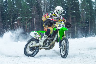 Letonya, Raiskums, kış motokros, Skioring, sürücüleri motorlu