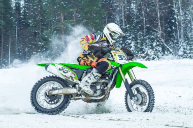 Letonya, Raiskums, kış motokros, Skioring, sürücüleri motorlu