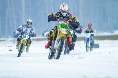 Letonya, Raiskums, kış motokros, Skioring, sürücüleri motorlu