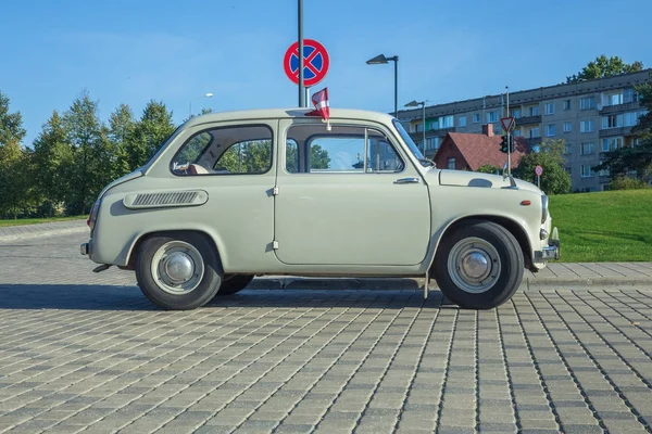 Oldtimer carro festival, Zaz, motor museu, Letónia, Riga. 2017 — Fotografia de Stock