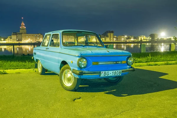 Oldtimer αυτοκινήτου Φεστιβάλ, Zaz, πόλη Koknese, Λετονία. Ρετρό αυτοκίνητα 2012. — Φωτογραφία Αρχείου