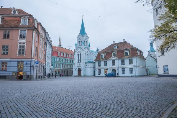 Lotyšsko, Riga, starého města, národy a architektura. 2017 — Stock fotografie