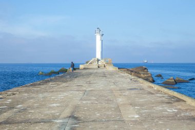 Letonya, Riga, Baltık Denizi, köstebek, dalga, yat. 2017