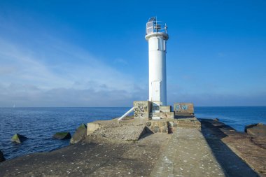 Letonya, Riga, Baltık Denizi, köstebek, dalga, yat. 2017