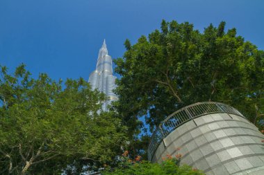 Dubai, Birleşik Arap Emirlikleri, 15.11.2015 güneşli bir günde Kentsel şehir,