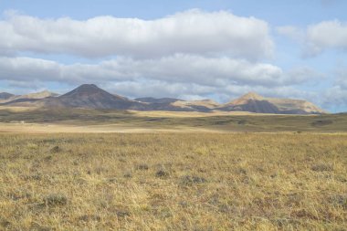 Güneşli Lanzerote güzel bir doğa. Yaz aylarında güneşli gün. 