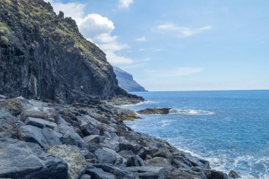 Tenerife, İspanya, plaj, avuç içi ve halklar. 2015