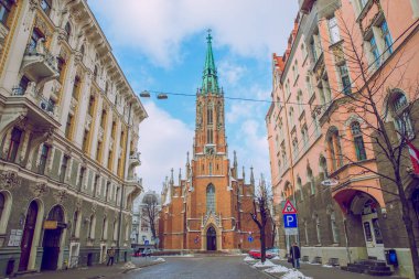 Letonya, Riga, eski şehir merkezi, halklar ve mimarisi. 2018