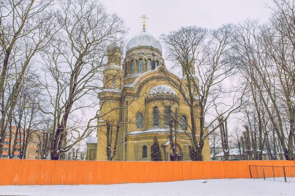 Łotwa, Riga, Kościół, centrum starego miasta, narodów i architektura. — Zdjęcie stockowe