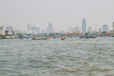 Baoats River. Bankok seyahat fotoğraf. 2016
