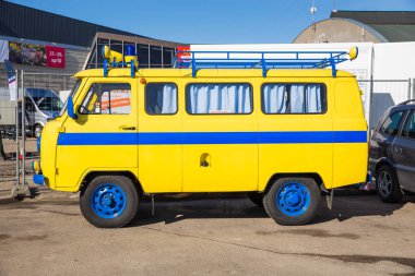 Eski otobüs Street. Kentsel şehir fotoğraf 2018.