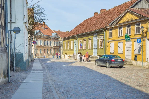 Staré centrum města na Kuldiga, Lotyšsko. — Stock fotografie