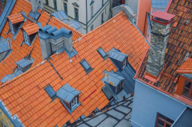 Riga Şehri, Letonya Cumhuriyeti. Eski şehir merkezi ve tarihi kemer