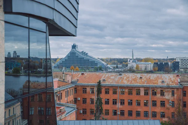 Riga város, Lettország. Régi városközpont és történelmi archit — Stock Fotó
