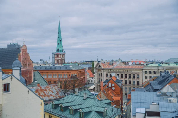 Ville Riga, Lettonie République. Vieux centre-ville et archit historique — Photo