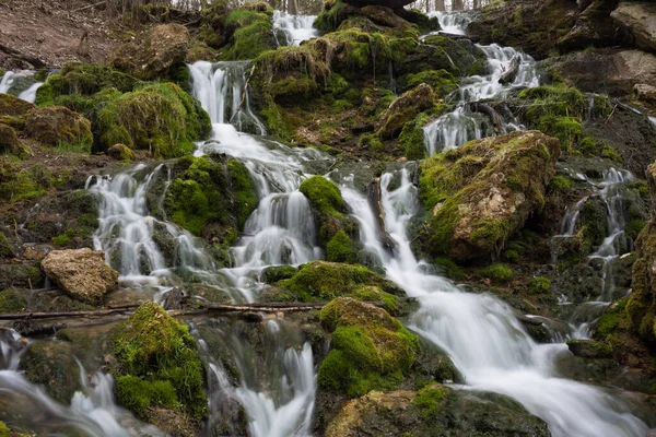 Черногория 2006 Старый Водопад Зеленым Мхом Доломитами 2020 — стоковое фото