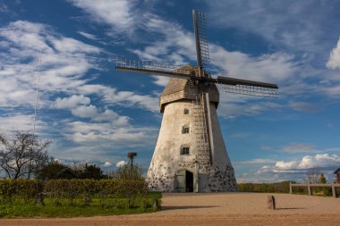 Cit Araisi, Letonya. Eski tarihi yel değirmeni ve doğa. 1405.2020