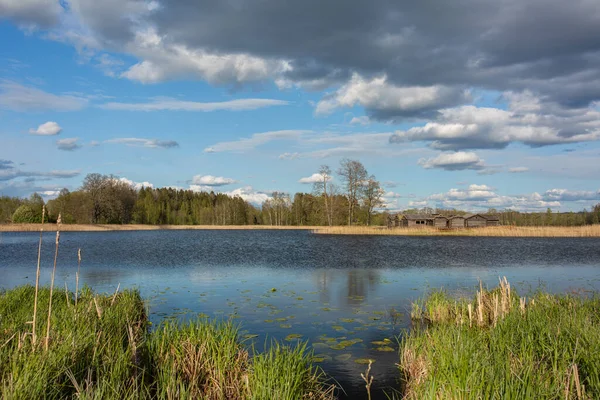 Ville Araisi Lettonie Château Bois Reconstruit Sur Lac Bâtiment Historique Image En Vente