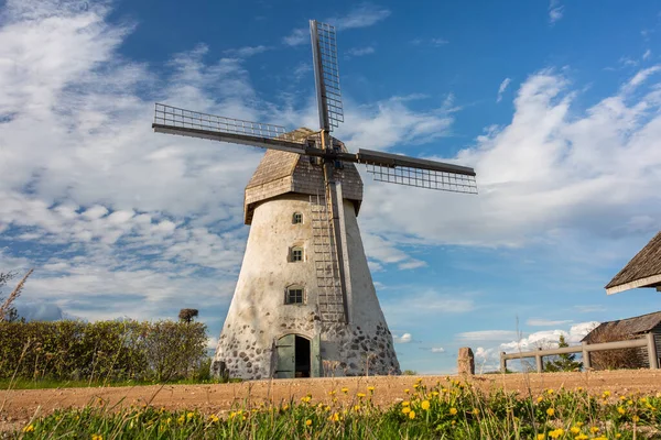 Cit Araisi, Letonya. Eski tarihi yel değirmeni ve doğa. 1405.2020