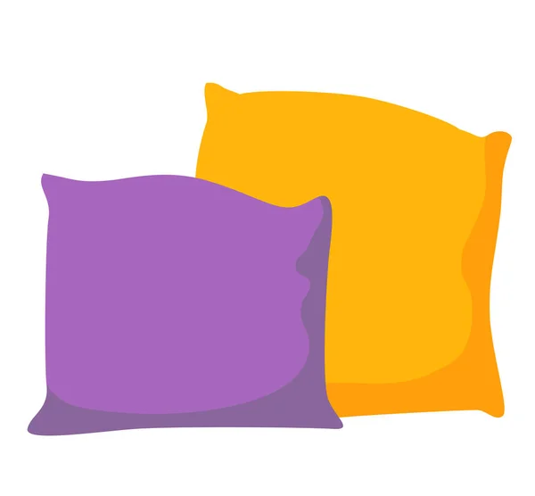 Flat design pillow icon vector illustration — Stock Vector