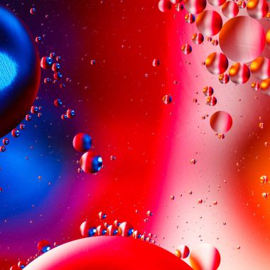 Kabarcıkları ile renkli yapay arka plan.