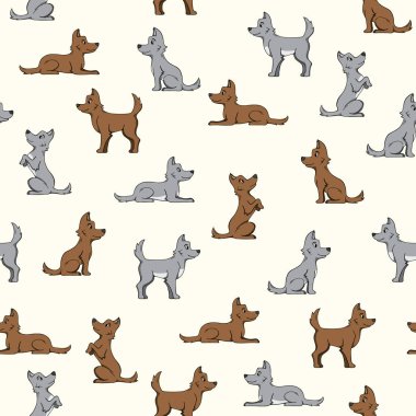 köpekleri ile Seamless Modeli.