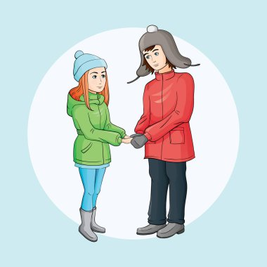 El ele tutuşan çift