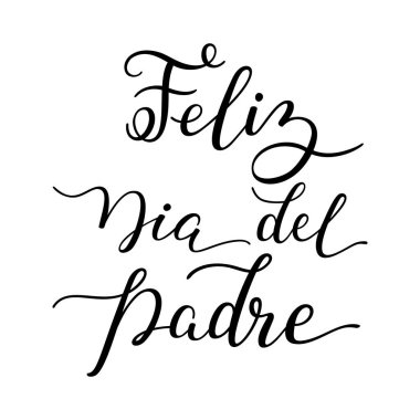 Mutlu Babalar günü İspanyolca yazı el: Feliz Dia del Padre.