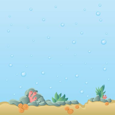 Deniz alt. Sualtı manzara.