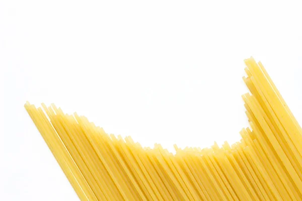 Pasta Spaghetti Auf Weißem Hintergrund — Stockfoto