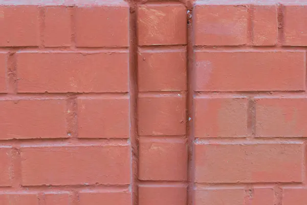 Fond Brique Mur Couleur Rouge — Photo