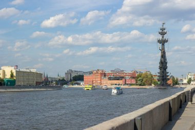 Moskova, Rusya, 12 Ağustos 2018 - Kırım seti, Kızıl Ekim manzarası