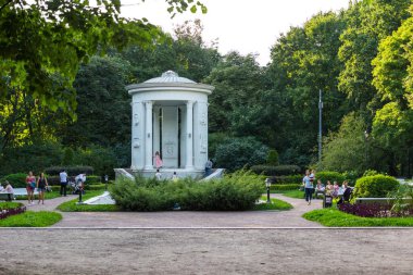 Moskova, Rusya, 12 Ağustos 2018 - Neskuchny Garden Gorky Park