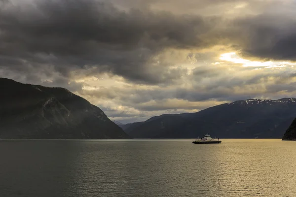 Podróż wzdłuż Sognefjordu — Zdjęcie stockowe