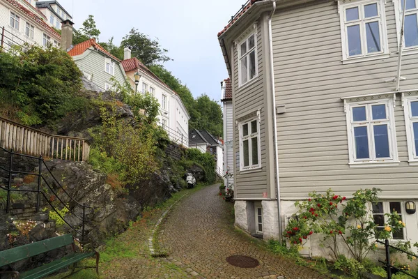 Straat in het hooggelegen gebied van Bergen — Stockfoto