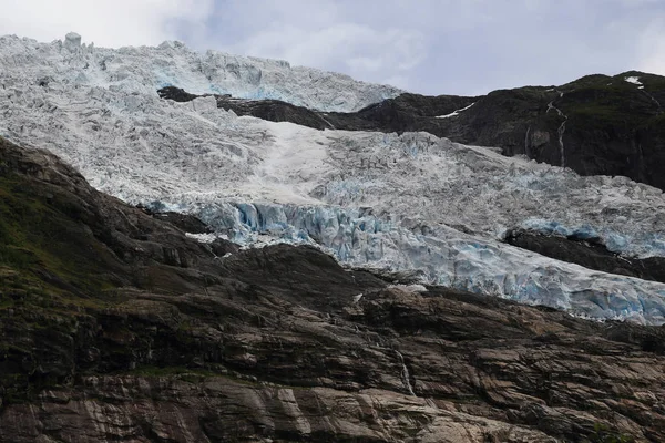 Suphellebreen glaciär, Norge — Stockfoto