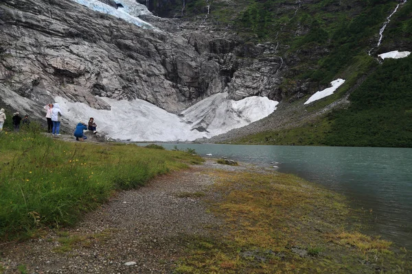 Suphellebreen glaciär, Norge — Stockfoto