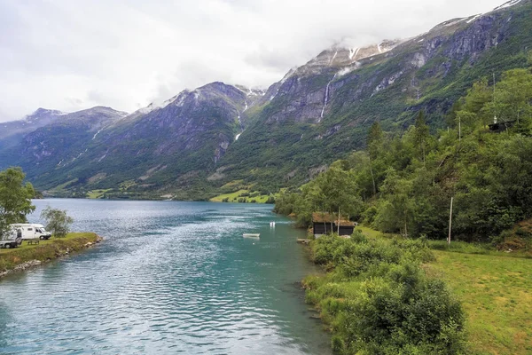 Jezioro Oldevatnet, Norwegia — Zdjęcie stockowe