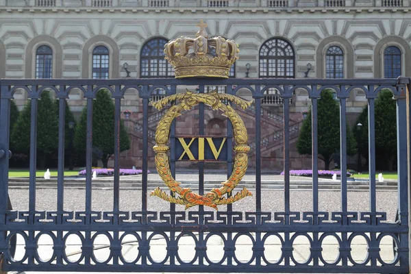 Monogram królewski, Sztokholm — Zdjęcie stockowe