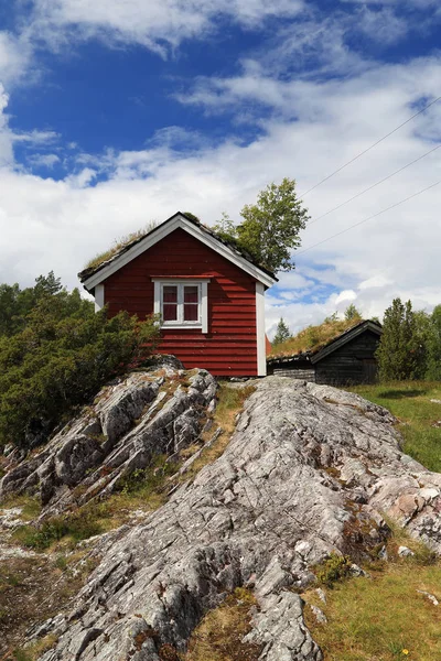 Chata v horách, Norsko — Stock fotografie
