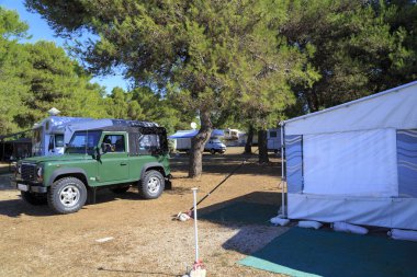 Bir turist kamp, Hırvatistan dinlenme