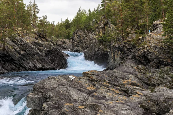 Cascata di Polfossen, Norvegia — Foto Stock