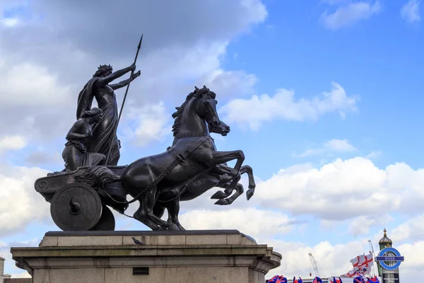 Monumento a Queen Boudicca, Londres — Fotografia de Stock