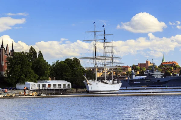 Zeilboot in Stockholm — Stockfoto