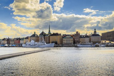 Gün batımında, Stockholm tarihi kent