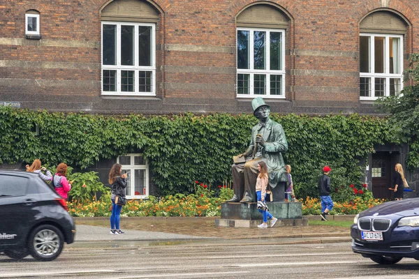 Pomník Andersen v Kodani — Stock fotografie
